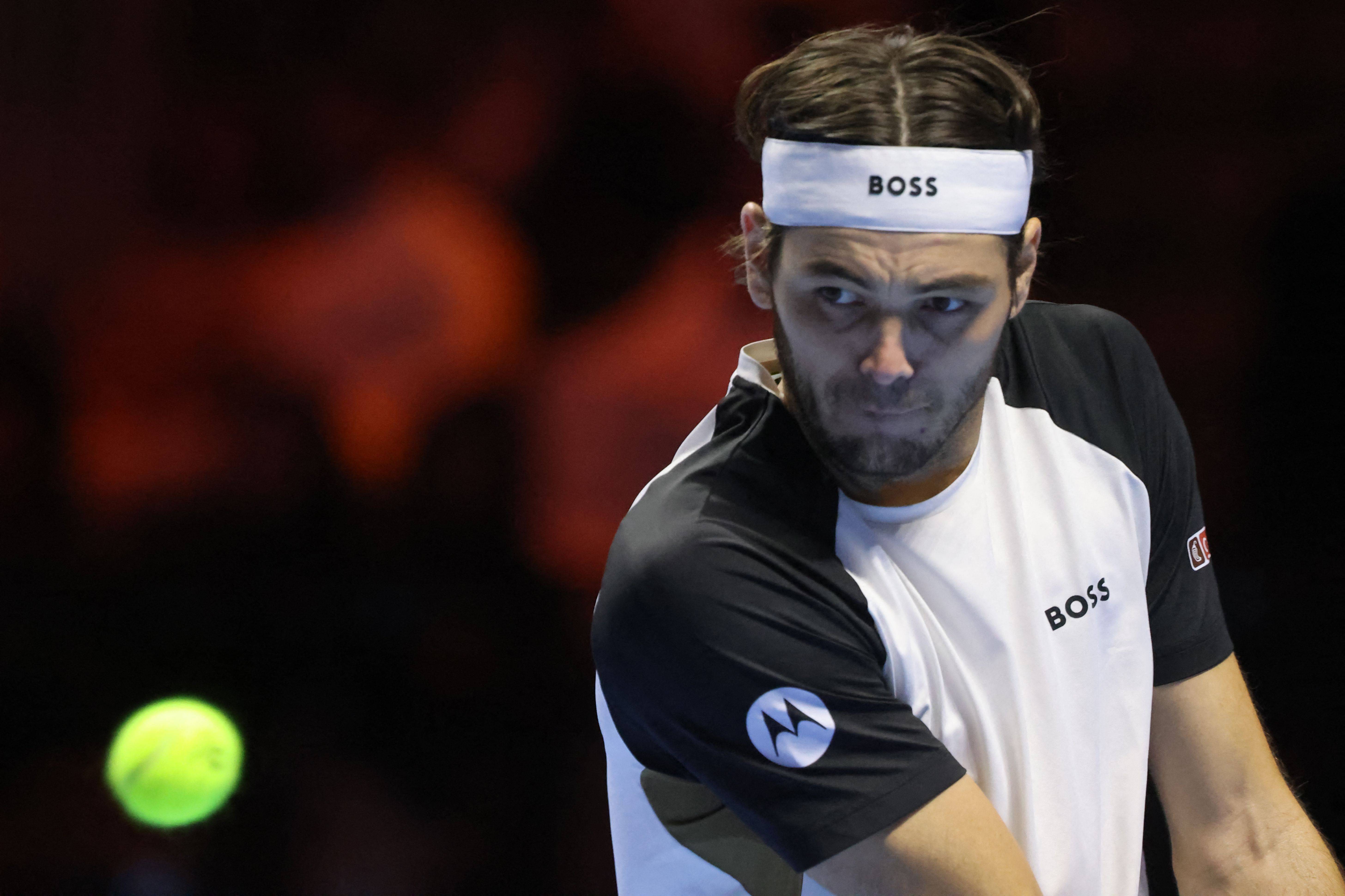 (外代二线)网球——沙特“六王大满贯”表演赛:弗里茨胜兹维列夫